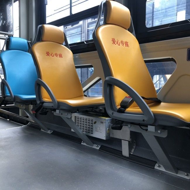 LHD рулевой электрический городской автобус с воздушной подвеской и пробегом 650 км для городского транспорта