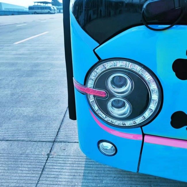 6.6-метровый электрический мини-автобус с зарядкой от аккумулятора, 23 места, запас хода 200 км, левый/правый руль для маршрутных перевозок