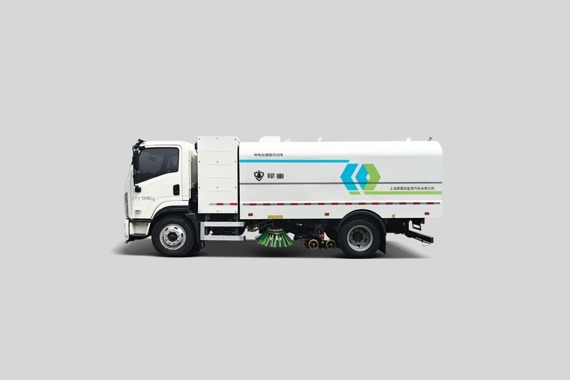 Транспортные средства санитарии 12 т. Электрическая моетка грузовик дорожная моетка.