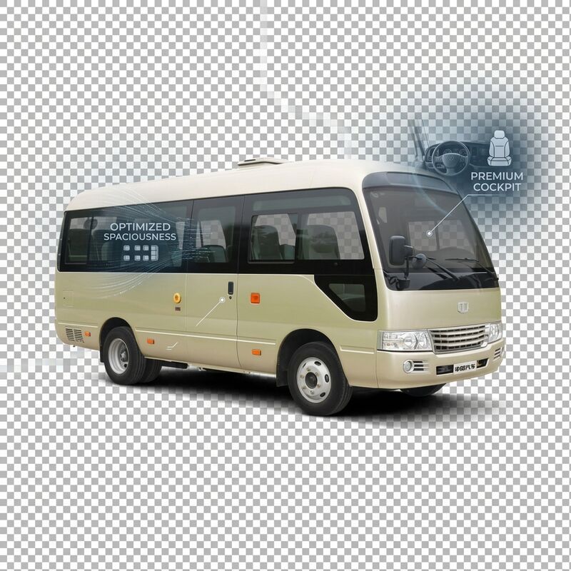 6 м электрический мини-автобус с 18 местами и батареей 89,7 кВтч для общественного транспорта