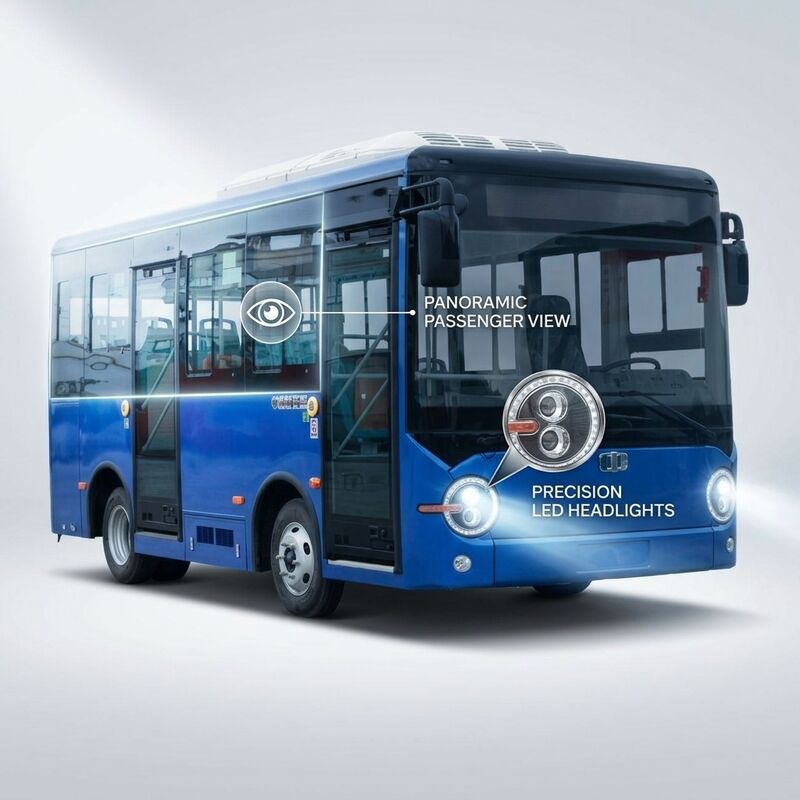 6.6м длина 16-местный чистый электрический автобус с дальностью 180 км для городского общественного транспорта