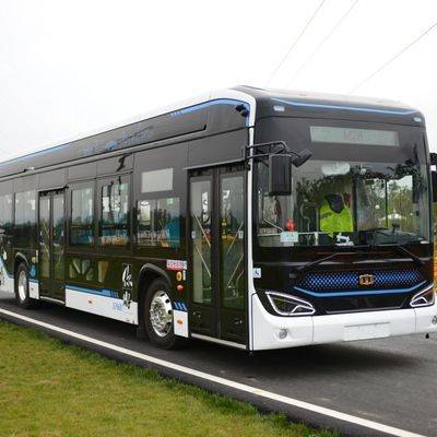 Автобус города E-автобуса 280-650km пола LHD 12m низкий электрический с 46 местами