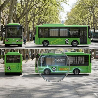6 метровый чистый электрический автобус EV мини-автобус 16 мест Дальность действия 180 км.