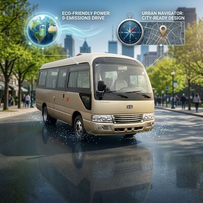 Автобусы 6 м Дизельные автобусы Транзитный мини-автобус с 19 местами Максимальная скорость 100 км / ч