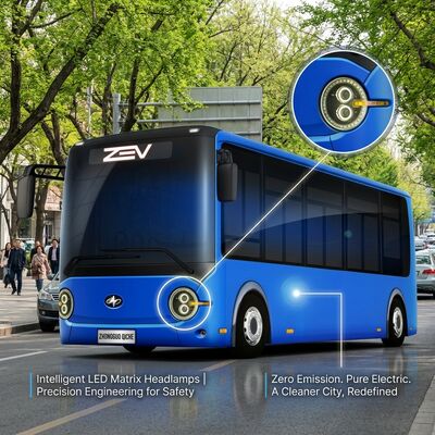 6-метровый полностью электрический автобус на 16 мест с аккумулятором 95,25 кВтч и запасом хода 180 км для общественного транспорта