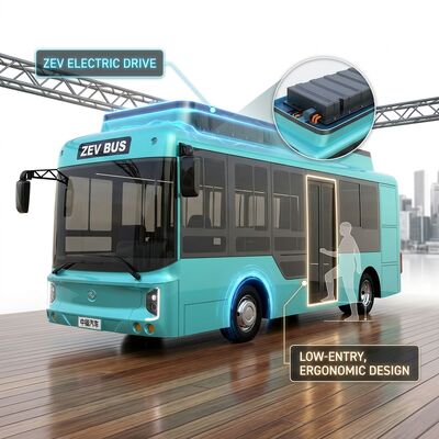 6.6-метровый электрический мини-автобус EV Bus с автоматической коробкой передач и вместимостью 23 места